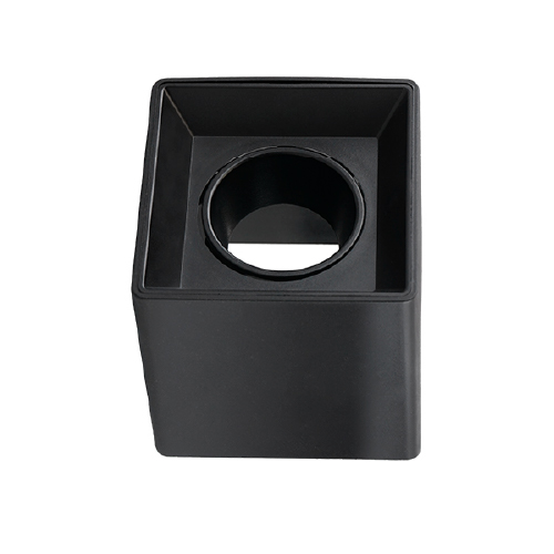 PLAFON AXE 1 CUAD PLASTICO P/ GU10 10x9,6x9,6CM NEGRO